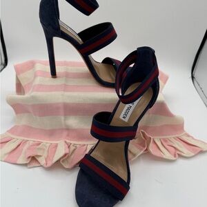 Steve Madden Blue and Red Strappy Sandals